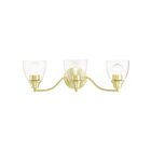 Livex Lighting 15133-12 Montgomery 3-Lights 300W Laiton satiné Luminaire de vanité