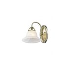 Livex Lighting 1531-01 Edgemont 1-Light 100W Laiton antique Luminaire de vanité
