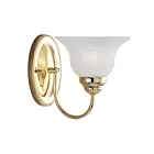 Livex Lighting 1531-02 Edgemont 1-Light 100W Laiton poli Luminaire de vanité
