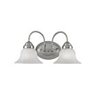 Livex Lighting 1532-91 Edgemont 2-Lights 200W Nickel brossé Luminaire de vanité