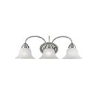 Livex Lighting 1533-91 Edgemont 3-Lights 300W Nickel brossé Luminaire de vanité