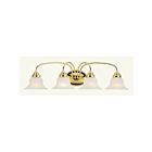 Livex Lighting 1534-02 Edgemont 4-Lights 400W Laiton poli Luminaire de vanité