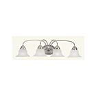 Livex Lighting 1534-91 Edgemont 4-Lights 400W Nickel brossé Luminaire de vanité