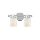 Livex Lighting 1542-05 Manhattan 2-Lights 120W Chrome poli Luminaire de vanité