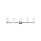 Livex Lighting 15455-05 Manhattan 5-Lights 300W Chrome poli Luminaire de vanité