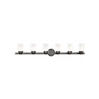 Livex Lighting 15456-46 Manhattan 6-Lights 360W Chrome noir poli Luminaire de vanité