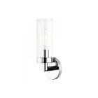 Livex Lighting Ludlow 16171-05 60W 1-Lumière Chrome poli Applique Murale