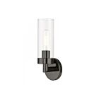 Livex Lighting Ludlow 16171-46 60W 1-Lumière Chromé noir Applique Murale