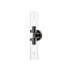 Livex Lighting Ludlow 16172-46 2-Lumières 120W Chromé noir Luminaire de vanité