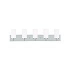 Livex Lighting 16375-05 west Lake 5-Lights 300W Chrome poli Luminaire de vanité