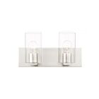 Livex Lighting 16552-91 Zurich 2-Lights 200W Nickel brossé Luminaire de vanité