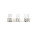 Livex Lighting 16553-91 Zurich 3-Lights 300W Nickel brossé Luminaire de vanité