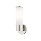 Livex Lighting 16561-91 Lindale 1-Light 60W Nickel brossé Luminaire de vanité