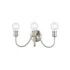 Livex Lighting Lansdale 16573-91 3-Lumières 180W Nickel brossé Luminaire de vanité