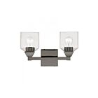 Livex Lighting 16772-46 Aragon 2-Lights 200W Chrome noir Luminaire de vanité