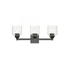 Livex Lighting 16773-46 Aragon 3-Lights 300W Chrome noir Luminaire de vanité