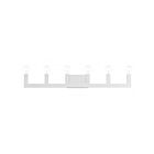 Livex Lighting 16815-05 Solna 6-Lights 360W Chrome poli Luminaire de vanité