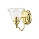 Livex Lighting Moreland 16931-02 1-Lumière 60W Laiton poli Luminaire de vanité