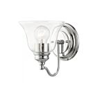 Livex Lighting Moreland 16931-05 1-Lumière 60W Chrome poli Luminaire de vanité