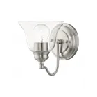 Livex Lighting Moreland 16931-91 1-Lumière 60W Nickel brossé Luminaire de vanité