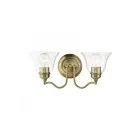 Livex Lighting 16932-01 Moreland 2-Lights 120W Laiton antique Luminaire de vanité