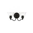 Livex Lighting 16932-04 Moreland 2-Lights 120W Noir Luminaire de vanité