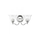 Livex Lighting 16932-05 Moreland 2-Lights 120W Chrome poli Luminaire de vanité