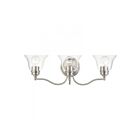 Livex Lighting 16933-91 Moreland 3-Lights 180W Nickel brossé Luminaire de vanité