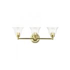 Livex Lighting 16943-02 Moreland 3-Lights 180W Laiton poli Luminaire de vanité