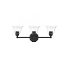 Livex Lighting 16943-04 Moreland 3-Lights 180W Noir Luminaire de vanité