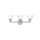 Livex Lighting 16943-91 Moreland 3-Lights 180W Nickel brossé Luminaire de vanité