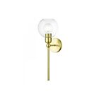 Livex Lighting Downtown 16971-12 60W 1-Lumière Laiton satiné Applique Murale