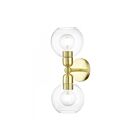 Livex Lighting 16972-12 Downtown 2-Lights 120W Laiton satiné Luminaire de vanité