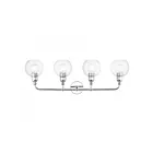 Livex Lighting 16975-05 Downtown 4-Lights 240W Chrome poli Luminaire de vanité