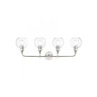 Livex Lighting 16975-91 Downtown 4-Lights 240W Nickel brossé Luminaire de vanité