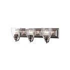 Livex Lighting Birmingham 17073-46 3-Lumières 300W Chromé noir Luminaire de vanité