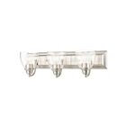 Livex Lighting Birmingham 17073-91 3-Lumières 300W Nickel brossé Luminaire de vanité