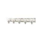 Livex Lighting Birmingham 17075-91 5-Lumières 500W Nickel brossé Luminaire de vanité