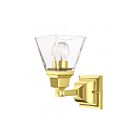 Livex Lighting Mission 17171-02 100W 1-Lumière Laiton poli Applique Murale