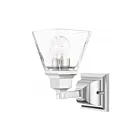 Livex Lighting Mission 17171-05 100W 1-Lumière Chrome poli Applique Murale