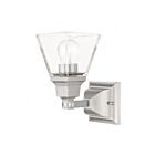 Livex Lighting Mission 17171-91 100W 1-Lumière Nickel brossé Applique Murale