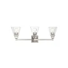 Livex Lighting 17173-91 Mission 3-Lights 300W Nickel brossé Luminaire de vanité