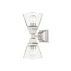 Livex Lighting Mission 17178-91 200W 2-Lumières Nickel brossé Applique Murale
