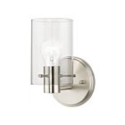 Livex Lighting Munich 17231-91 60W 1-Lumière Nickel brossé Applique Murale