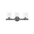 Livex Lighting 17233-46 Munich 3-Lights 180W Chrome noir Luminaire de vanité