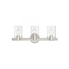 Livex Lighting 17233-91 Munich 3-Lights 180W Nickel brossé Luminaire de vanité