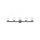 Livex Lighting 17235-46 Munich 5-Lights 300W Chrome noir Luminaire de vanité