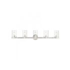 Livex Lighting 17235-91 Munich 5-Lights 300W Nickel brossé Luminaire de vanité
