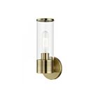 Livex Lighting Banca 17281-01 60W 1-Lumière Laiton antique Applique Murale