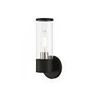 Livex Lighting Banca 17281-04 60W 1-Lumière Noir avec accents de nickel brossé Applique Murale